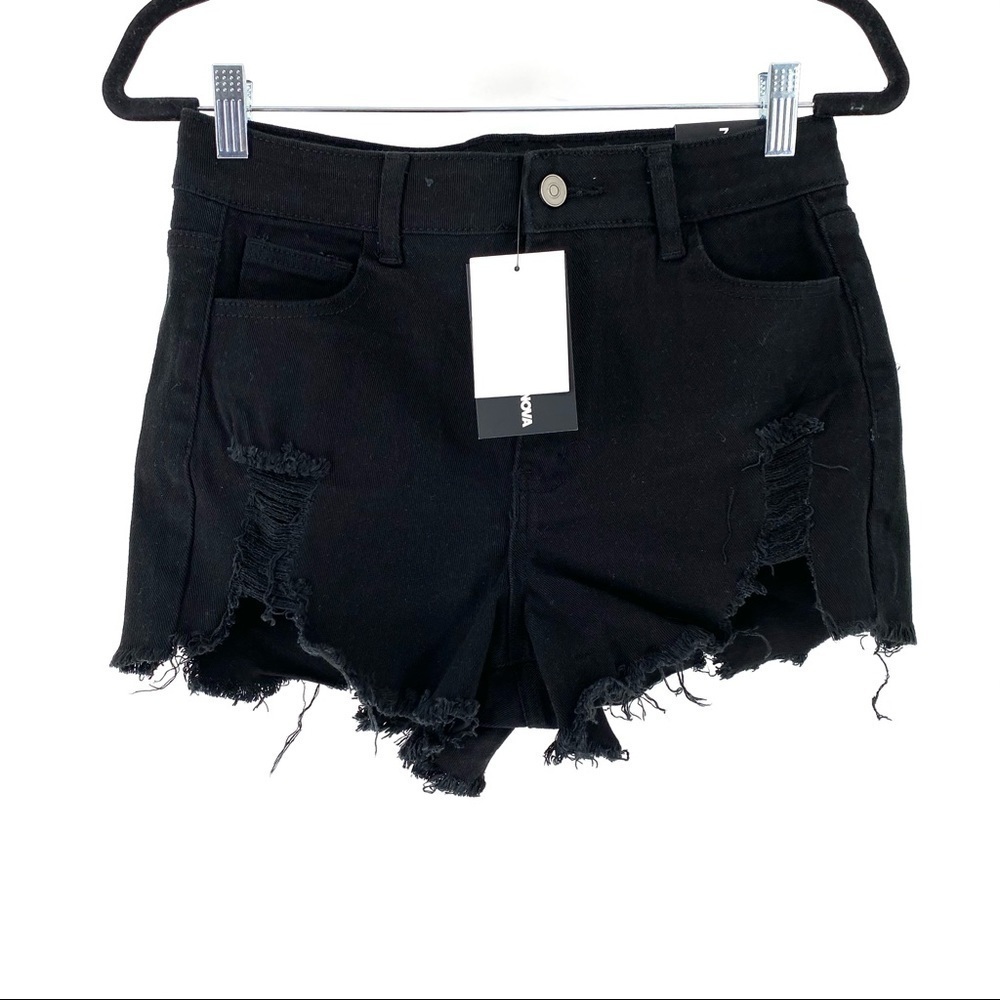 Fashion Nova Women's I Got Trouble Denim Shorts 7